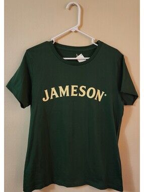 Jameson Irish Whiskey Unisex Large T-Shirt New Green Triple Distilled Promo Gear